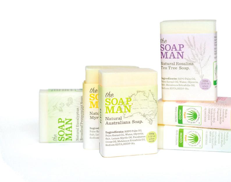 SOAPMAN BOTANICAL SOAP We started The Soapman in the early 2000s to provide natural soap with Australian botanical essential oils sourced from Australian Farms.