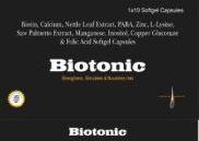 Capsules Biotin 10mg Calcium Panthothenate Nettle Leaf Extract.
