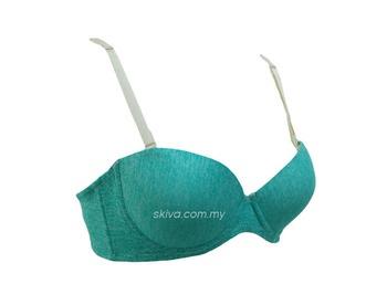 Offer PUSH UP function with medium padded Underwire cups Material : (01-1285) Light Padded Soft Cup Bra Articel 01-1285