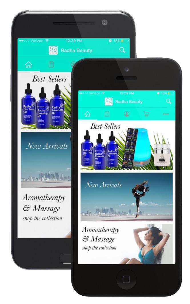 THE NEW RADHA BEAUTY APP Making your skincare and aromatherapy needs