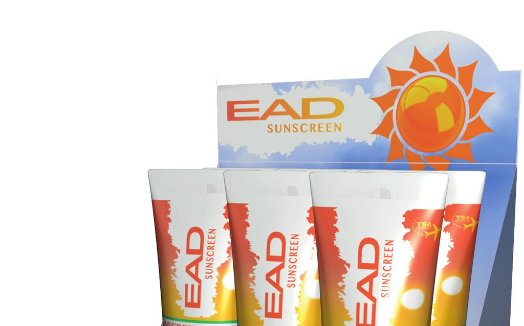 EAD Sunscreen CODE DESCRIPTION INDIVIDUAL BARCODE PACK BARCODE (6 UNITS) EADSCR001 EAD