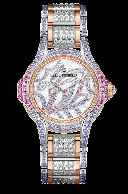 PATHOS SWAN LIMITED EDITION A total of 922 hand-set, finest-quality Top Wesselton diamonds, precious sapphires in various colors, and exquisite rose and white gold: the Pathos Swan is a classic