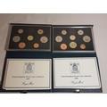 3 Cased coin sets 1976, 1973 and 1975 168.