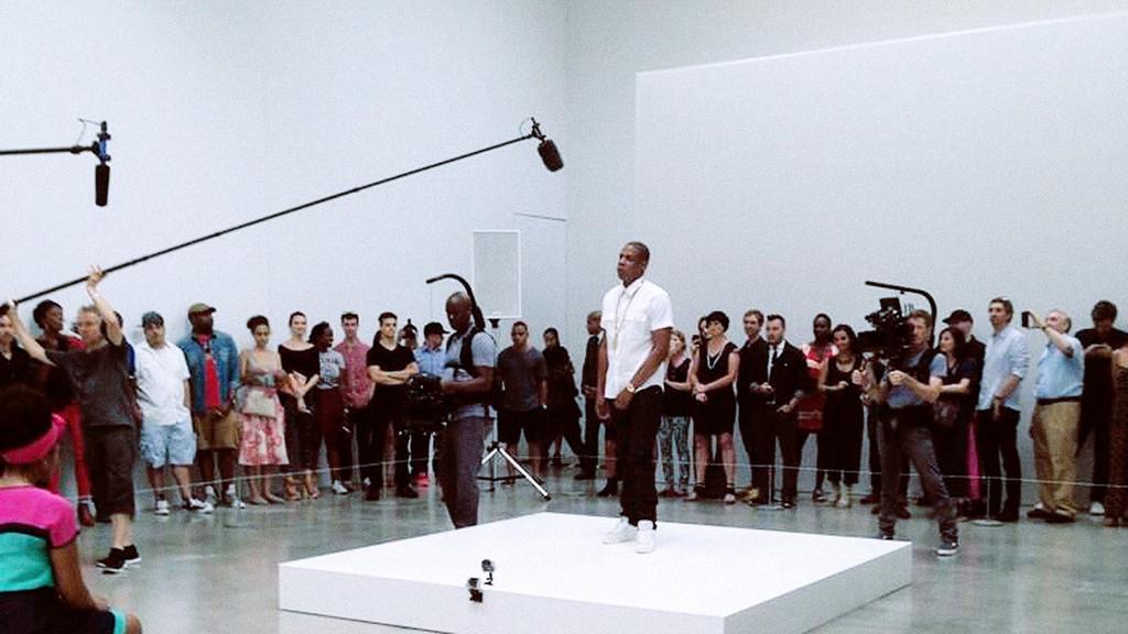 rapper, at the Pace Gallery in New York City