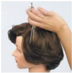 Ideal Open Position Slithering or effilating is the process of thinning the hair to graduated lengths with shears.