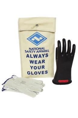 CLASS 0 ARCGUARD RUBBER VOLTAGE KITS KITGC0 ARCGUARD CLASS 0 RUBBER VOLTAGE KITS Class 0 Rubber Voltage Gloves 10 Leather Protectors Glove