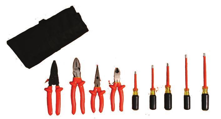 INSULATED FR TOOL KIT CONVENIENT HOLDER TO KEEP TOOLS ORGANIZED, STORED, AND READY FOR THE JOB SITE.
