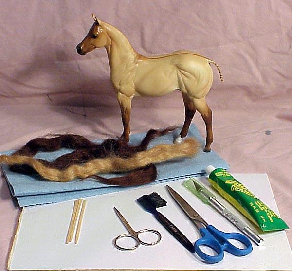 Adding Mohair to a Model This tutorial explains and illustrates the steps to attach a mohair mane and tail to a resin or plastic model horse. 10/30/06 Version 1.