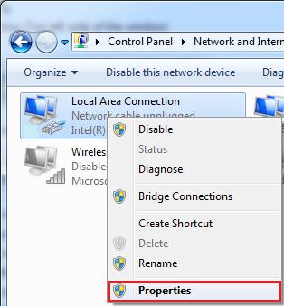 гарна. Network and Sharing Center сонгох ба түүний дараа цонхны зүүн хэсэгт байрлах Change adapter settings холбоосыг дар.