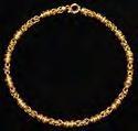 Lot #435: GOLD LINK NECKLACE Stamped 18k and Italy; 15
