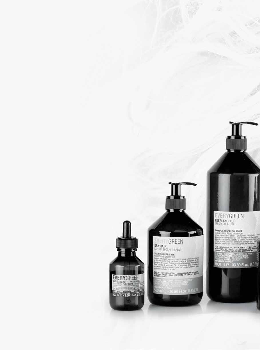 EVERYGREEN PHILOSOPHY From the EXCELLENCE OF ITALIAN RESEARCH in the field of TRICHOLOGY, comes EVERYGREEN, a line of professional HAIRCARE treatment products.
