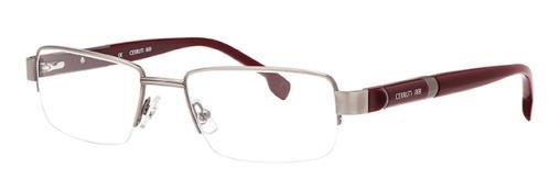 OPTICAL COLLECTION ELEGANCE CE 6075 C00 BLack C02 Brown C20 Dark grey This combinated frame is inspired by a Cerruti 1881 pen : the acetate temple is halfround,