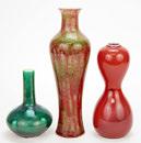 MIHI2 Approx. Selling Time: 11:12 AM 3148 THREE CHINESE PORCELAIN VASES.