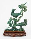 Selling Time: 10:11 AM 3022 A CARVED SPINACH JADE FIGURAL