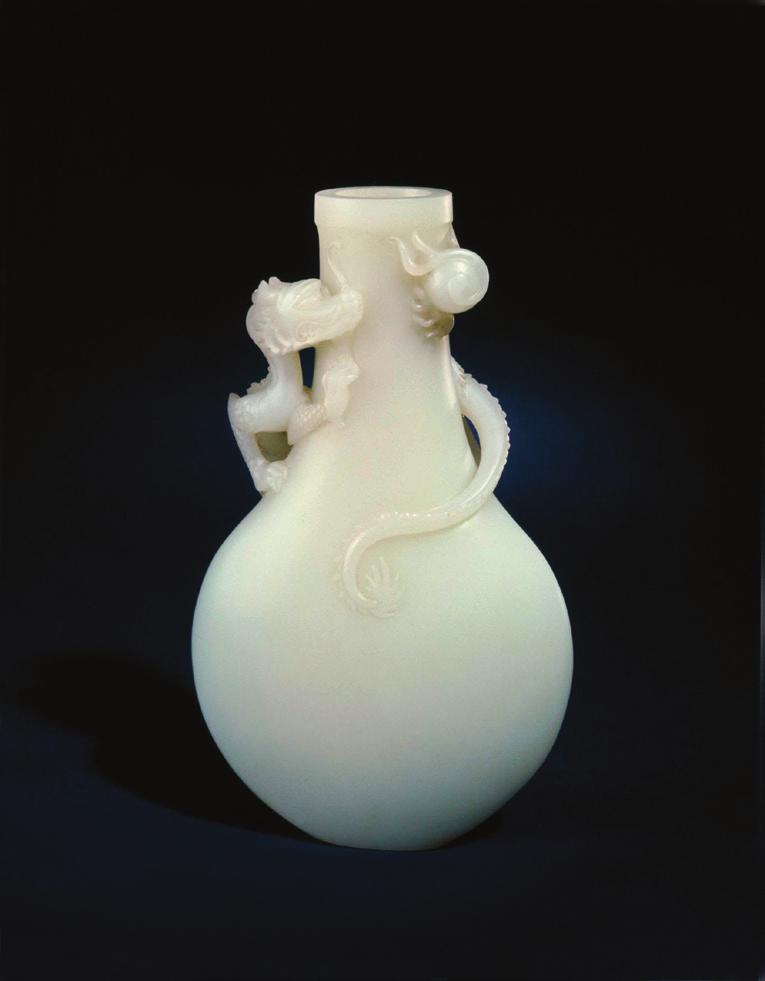 6 cm This is also a jade vessel that the Qianlong