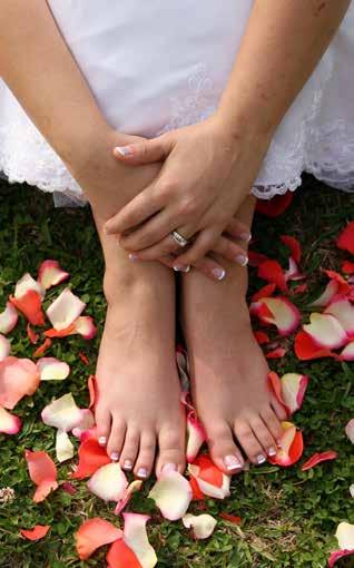 Wedding Belles Catch the Bouquet $96 A treat for the Bridesmaids before the big day; this manicure and pedicure features a soft customized scent while nourishing their hands and feet.