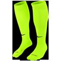 Raised texture helps channel moisture away from the leg. Secure fit keeps your shin guards in place. Mesh fabric enhances ventilation. Socks are pre-cut.