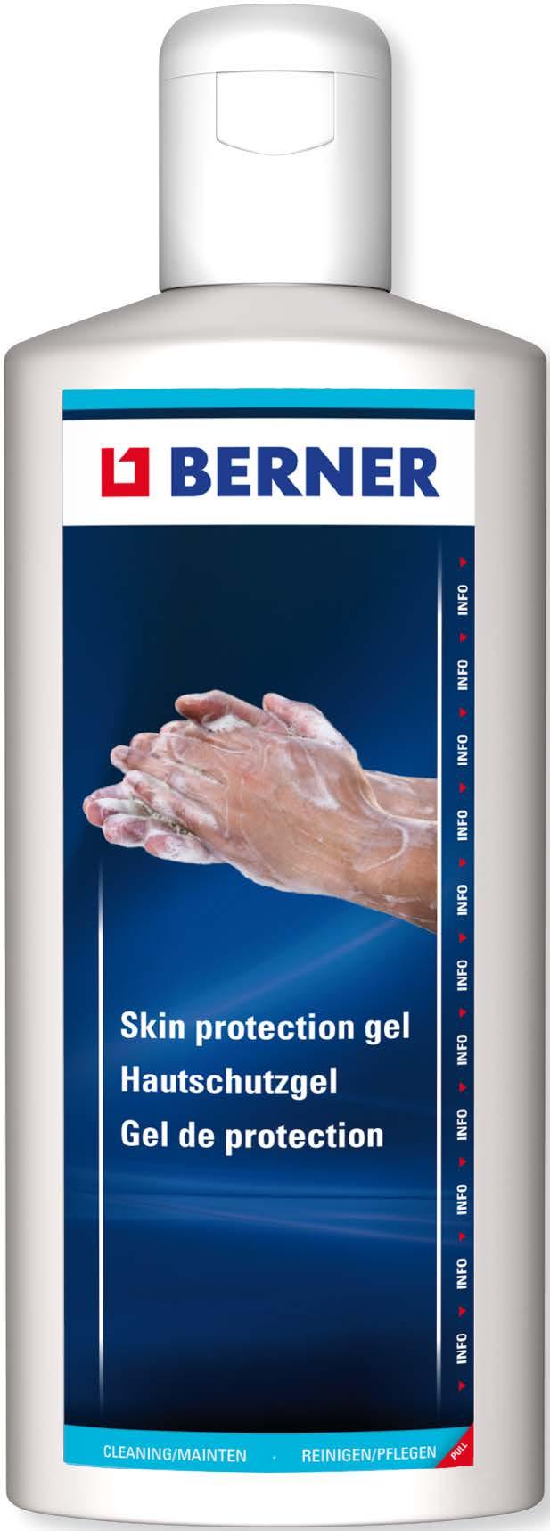 MISSION: CLEAN HANDS SKIN PROTECTION GEL For use with gloves INCREASES THE SKIN S RESISTANCE: contains witch hazel (hamamelis) that strengthens the outer layers of the skin.