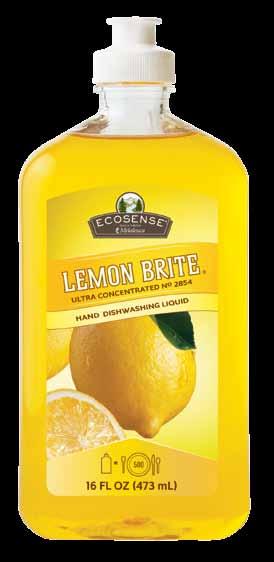 And Lemon Brite s ultra-concentrated formula means you use less per sinkload and save more money.