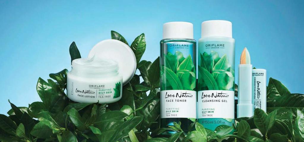 Love Nature Face Lotion Tea Tree Easy to absorb, rebalancing face lotion with Tea Tree essential oil provides the right lightweight hydration for oily skin.