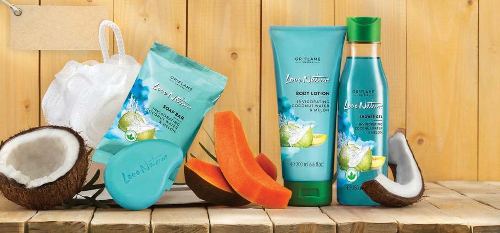 MAY SALE BE DELIGHTED WITH AROMA OF FRESH-CUT FRUITS Cleanses and exfoliates Fragrant soap gently cleanses skin without drying it out This quick-absorbing, moisturising body lotion hydrates your skin