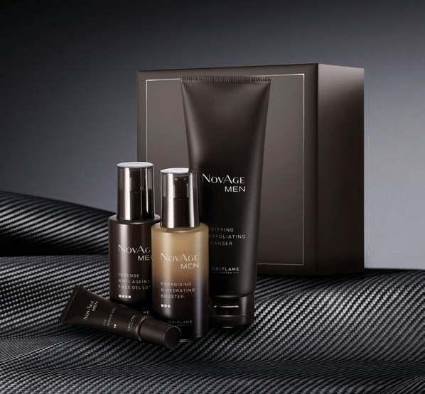STEP 1: CLEANSING STEP 2: EYE RESCUE STEP 1: CLEANSING NovAge Men Purifying & Exfoliating Cleanser 125 ml.