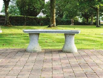 width 65 (163cm) Granite benches provide a long lasting,