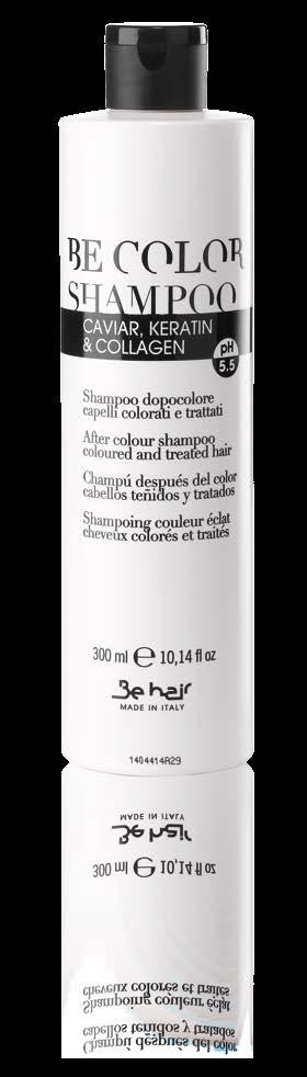 After washing the hair with Be Colour Shampoo, and apply Be Colour Spray, leave on