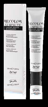 Benefits WITH CAVIAR, KERATIN & COLLAGEN 7 Very easy and practical to use The colour pigments blend with the special formulation of oxygen so as not to create disturbances