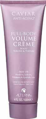 CAVIAR Full-Body Volume Crème This volumizing crème boosts hair at the roots and gives long-lasting all-over volume with medium hold and a soft, natural inish.