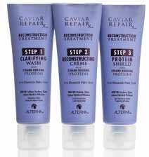 PROFESSIONAL Professional Treatments CAVIAR REPAIR x RECONSTRUCTION TREATMENT: A revolutionary 3-step professional system designed to reconstruct distressed hair and restore it to a healthy,