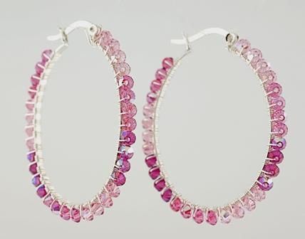 Colours: Pink (shown), Aqua, white with clear crystal and black. S921E - $70.