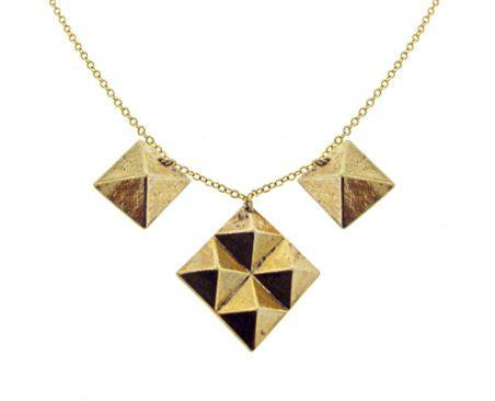 pyramid stud charms $88 Union Necklace CE10- S 18 medium
