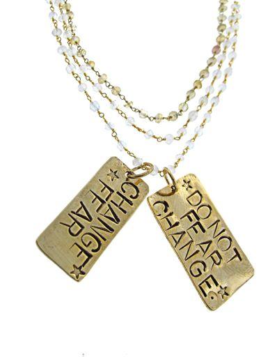 stamp $98 Heal Necklace AL32 - G 24 plain chain electroformed