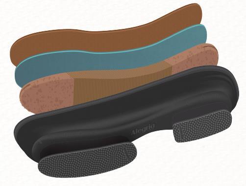 MEN S OUTSOLE FEATURES Mild rocker outsole to encourage proper posture Slip-resistant and non-marking Compatible