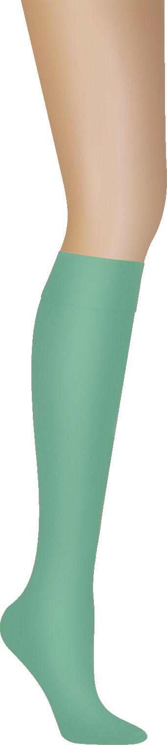 BASICS IN COLOR expanded color palette of core DKNY basic legwear 0A729 COMFORT LUXE OPAQUE 412 OPAQUE COVERAGE CONTROL TOP 996 OPAQUE KNEE HIGH spearmint pale yellow $14.
