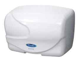 20 second drying time Power consumption: 2200 watts Touch free sensor is activated when hands are placed within the set
