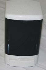 water-resistant top SJS46TBK Large Soap Dispenser - 55 Oz./1.
