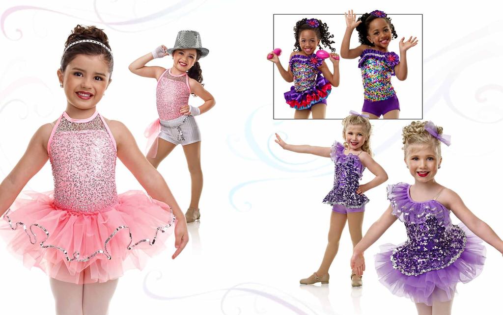 Style #C4-E614 39A. It s Magic 2-in-1 Purple nylon/spandex boy short leotard with sequin poly/spandex bodice overlay, sequin and ribbon trim, and ribbon and faceted stone flower.