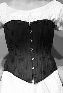 Fabric and boning choices will be discussed along with various methods of construction. All information can be applied to corsets and stays of other time periods.