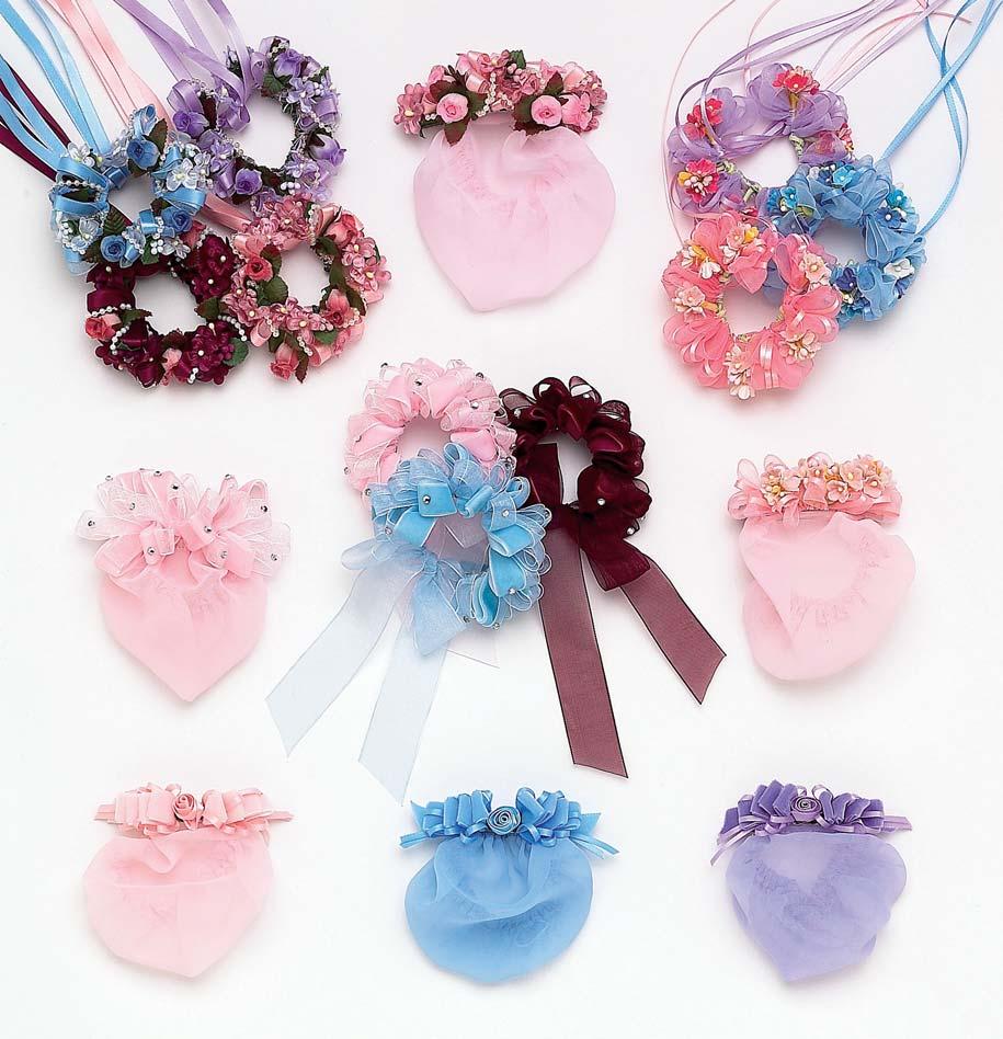 2394 2380 2390 2374 2370 2384 4005 4005 4005 Rich Velvet Ribbon with Satin Rosebuds or Delicate Satin Ribbon wth Silk Florals These beautiful bun rings and snoods bring out everyone s graceful side!