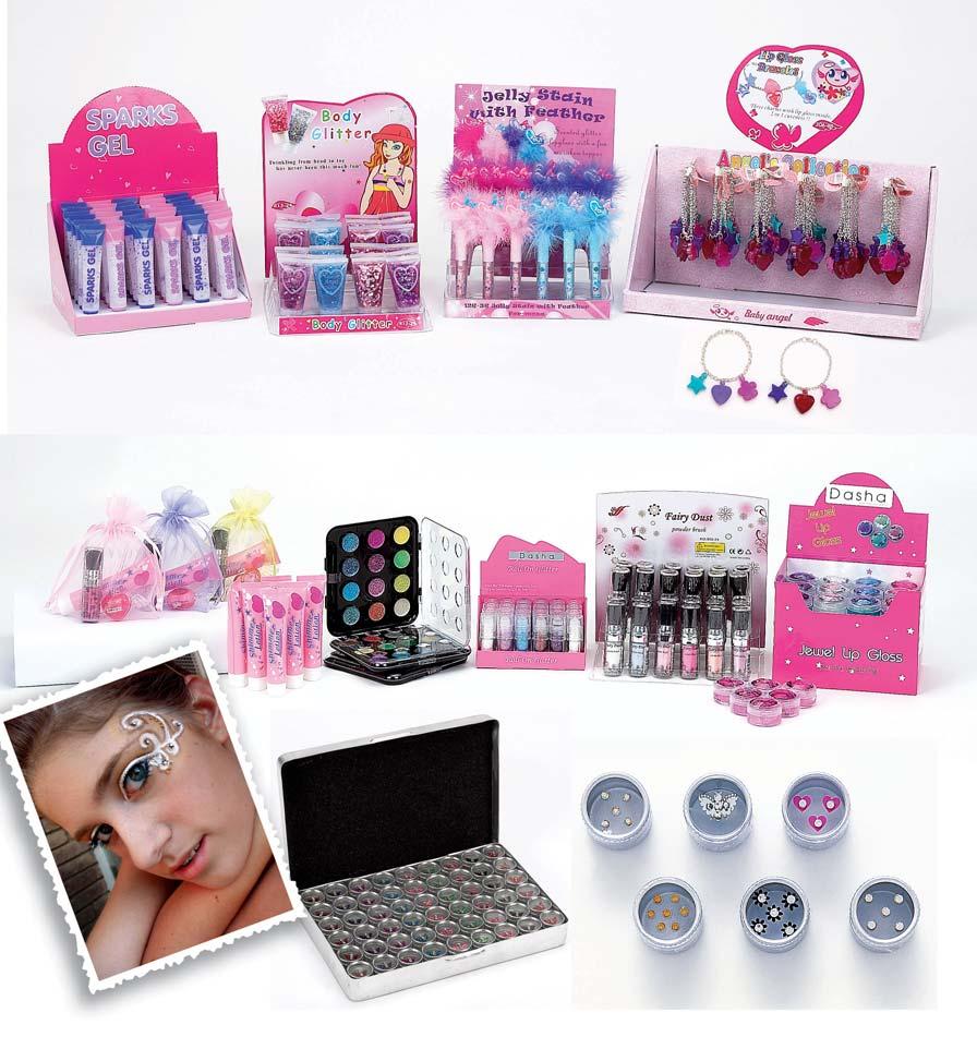2479 2479DB 2477 2477DB 2478DB 2476 2476DB To Promote Impulse Purchases, Many of our makeup items are available with a counter top display Lip Gloss inside each charm 2500 Gift Bags Set of 6 2505
