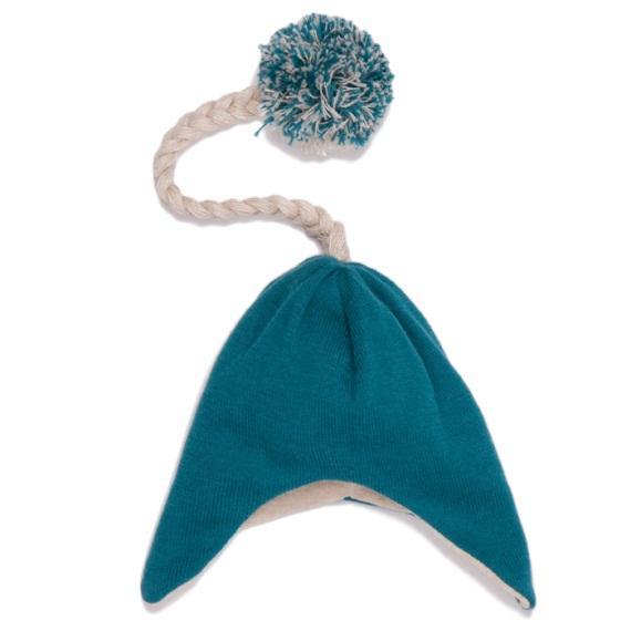 BABY HAT AW12KMB111 Cashmere blend baby hat with tassel and bobble Oatmeal/Gold: