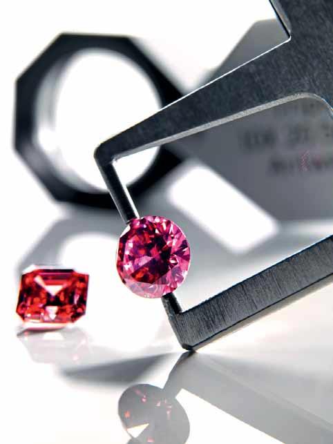 A white diamond of the same value would be extraordinarily large and conspicuous, but an Argyle pink can go relatively unnoticed.