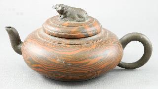 Lot # 509 Lot # 501 501 Chinese mottled brown stoneware Yixing