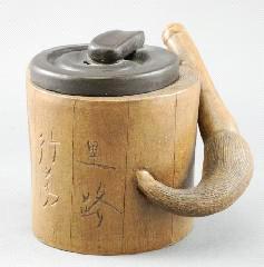 1/2". 533 Chinese brown stoneware Yixing ware
