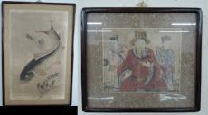Also included: Print of Chikanobu. Japan, 1885. The biggest: 37 x 27 cm - 14.5 x 10.