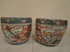 25" 1139 VASE Ceramic vase with floral Korea. H: 27 cm - 10.