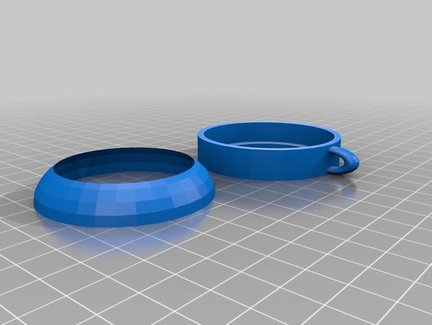 This file fits a cabochon that's 22mm tall. You may need to edit the files to make the setting taller or shorter to fit your necklace. You can edit them on Tinkercad here. (http://adafru.