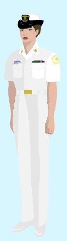 3404 INSTRUCTOR SUMMER WHITE (CONTINUED) 2. Female 1) Shirt, Summer, White 3906.9 2) Slacks, Summer, White 3907.11 3) Cap, Combination, White 3905.3 4) Shoes, Dress, White 3904.